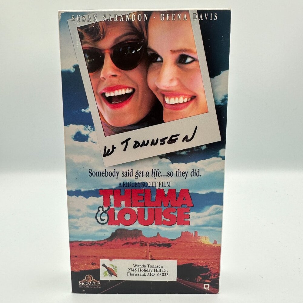 Thelma & Louise VHS 1991 Ridley Scott Movie Susan Sarandon Geena Davis Good